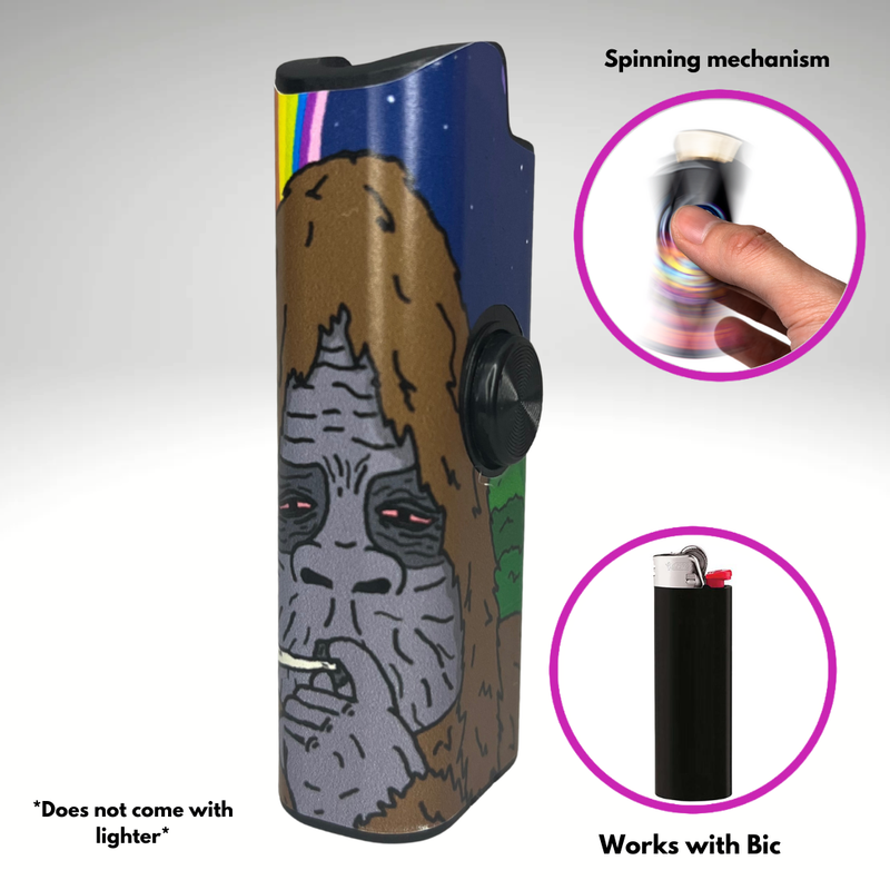 FLKR LYTR® Fidget Spinner Lighter Case "Sassy FLKR" for Bic® Spinner Lighter Case | Flicker Lighter|
