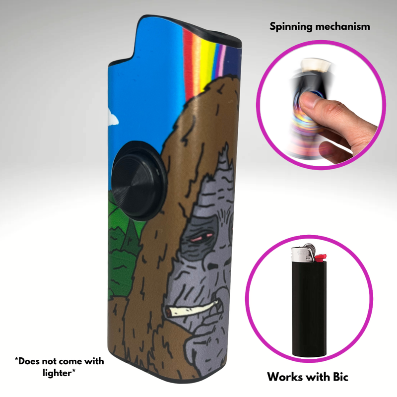 FLKR LYTR® Fidget Spinner Lighter Case "Sassy FLKR" for Bic® Spinner Lighter Case | Flicker Lighter|