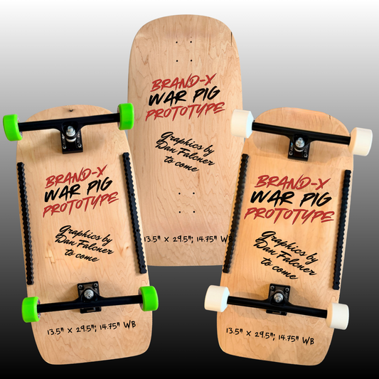 Brand-X WAR PIG Deck 13.5" x 29.5" (PRE-ORDER, FEBRUARY 2027)