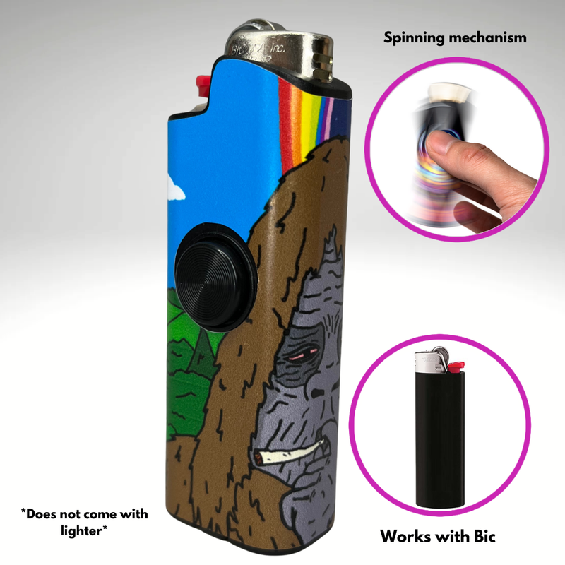 FLKR LYTR® Fidget Spinner Lighter Case "Sassy FLKR" for Bic® Spinner Lighter Case | Flicker Lighter|