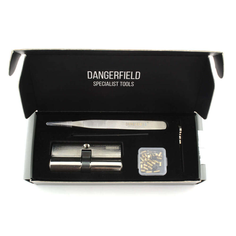 Practice Lock, Repinnable, Progressive, Aluminum, Cutaway Training by Dangerfield