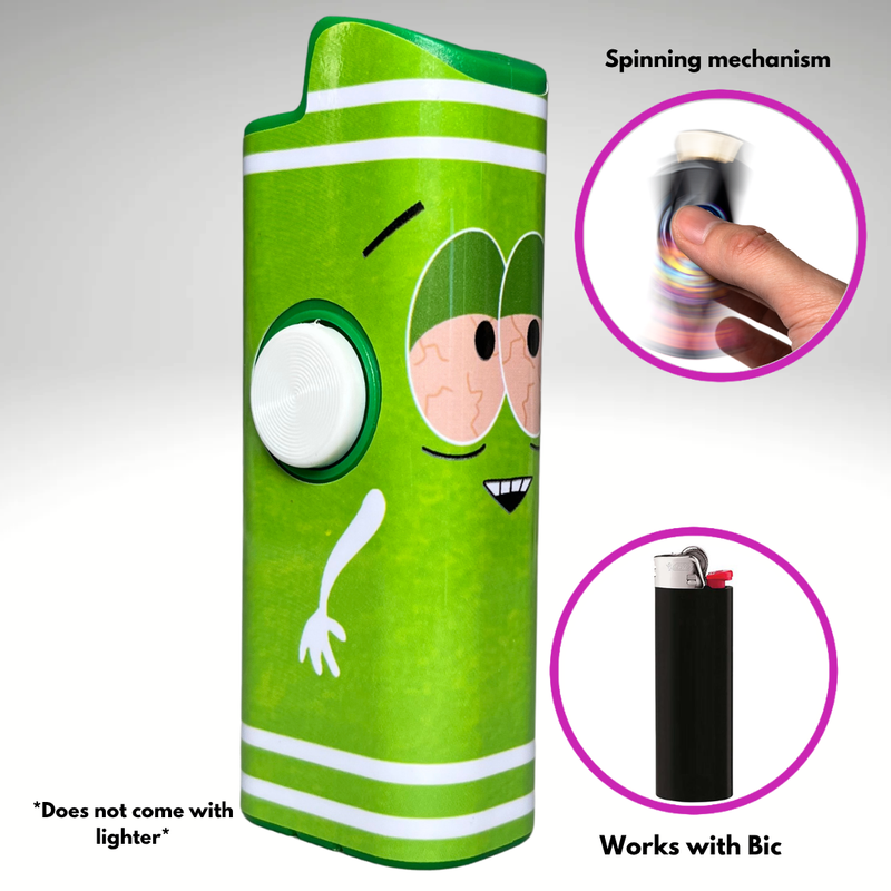 FLKR LYTR®  Fidget Spinner Lighter Case "Towlie" for Bic® Spinner Lighter Case | FLKR LYTR