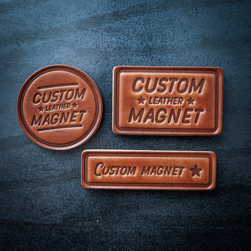 12 Gauge Leather Magnet Circle Style