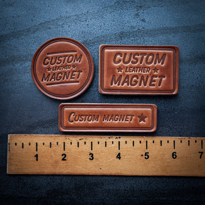 12 Gauge Leather Magnet Circle Style