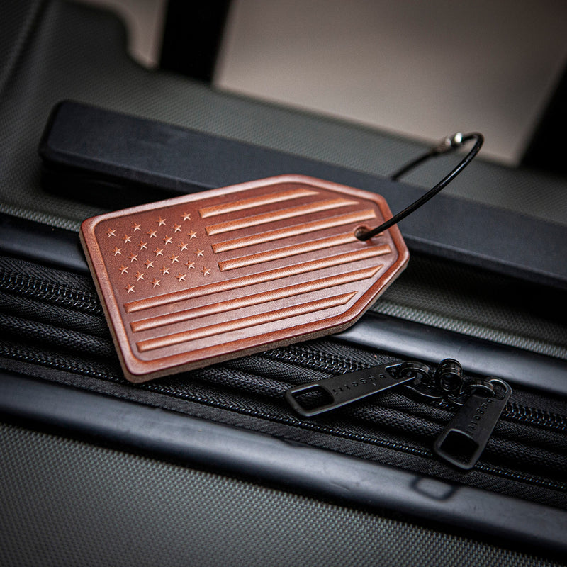 I Identify as a Carry On Leather Luggage Tag