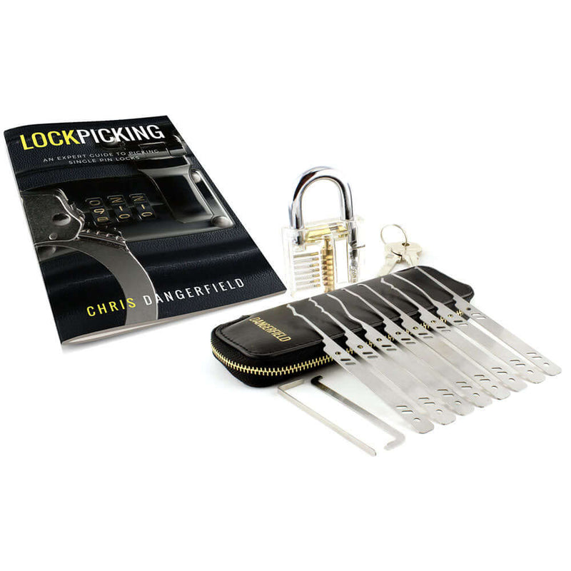 Dangerfield Secret Agent Lock Pick Set + Practice Lock + How-to Guide