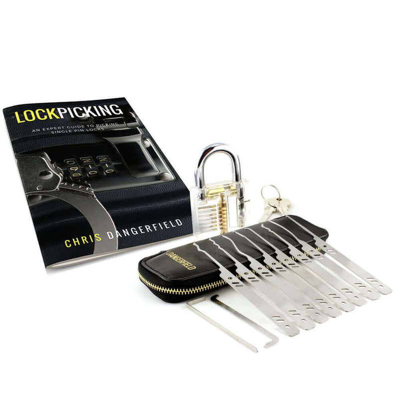 Dangerfield Secret Agent Lock Pick Set + Practice Lock + How-to Guide