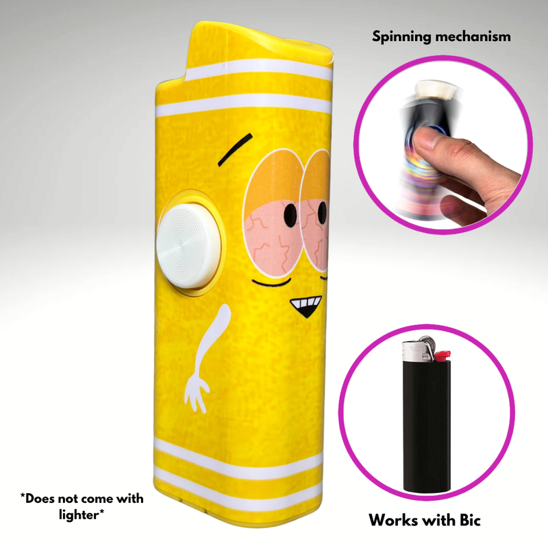 FLKR LYTR®  Fidget Spinner Lighter Case "Towlie" for Bic® Spinner Lighter Case | FLKR LYTR