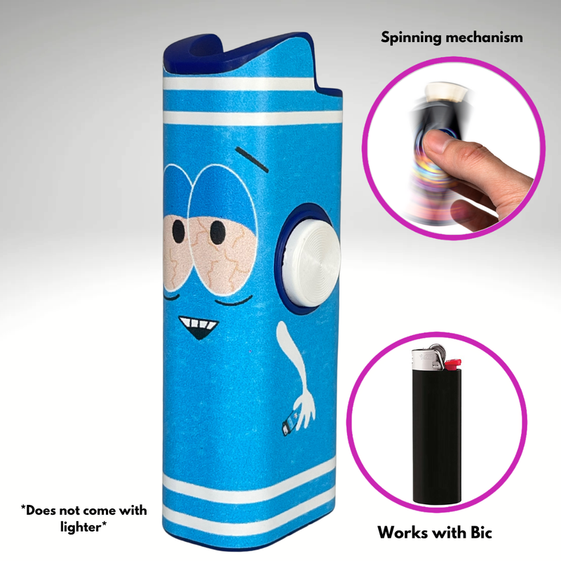 FLKR LYTR®  Fidget Spinner Lighter Case "Towlie" for Bic® Spinner Lighter Case | FLKR LYTR