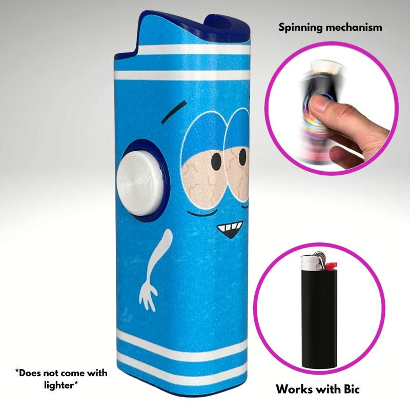 FLKR LYTR®  Fidget Spinner Lighter Case "Towlie" for Bic® Spinner Lighter Case | FLKR LYTR