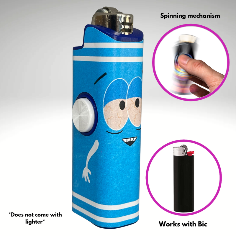FLKR LYTR®  Fidget Spinner Lighter Case "Towlie" for Bic® Spinner Lighter Case | FLKR LYTR
