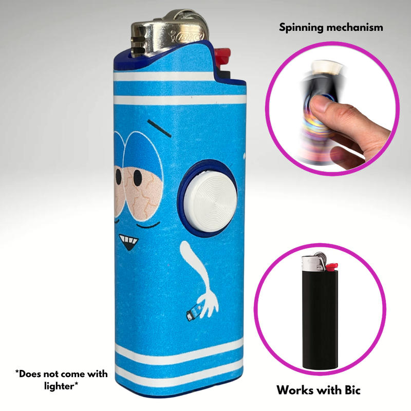 FLKR LYTR®  Fidget Spinner Lighter Case "Towlie" for Bic® Spinner Lighter Case | FLKR LYTR