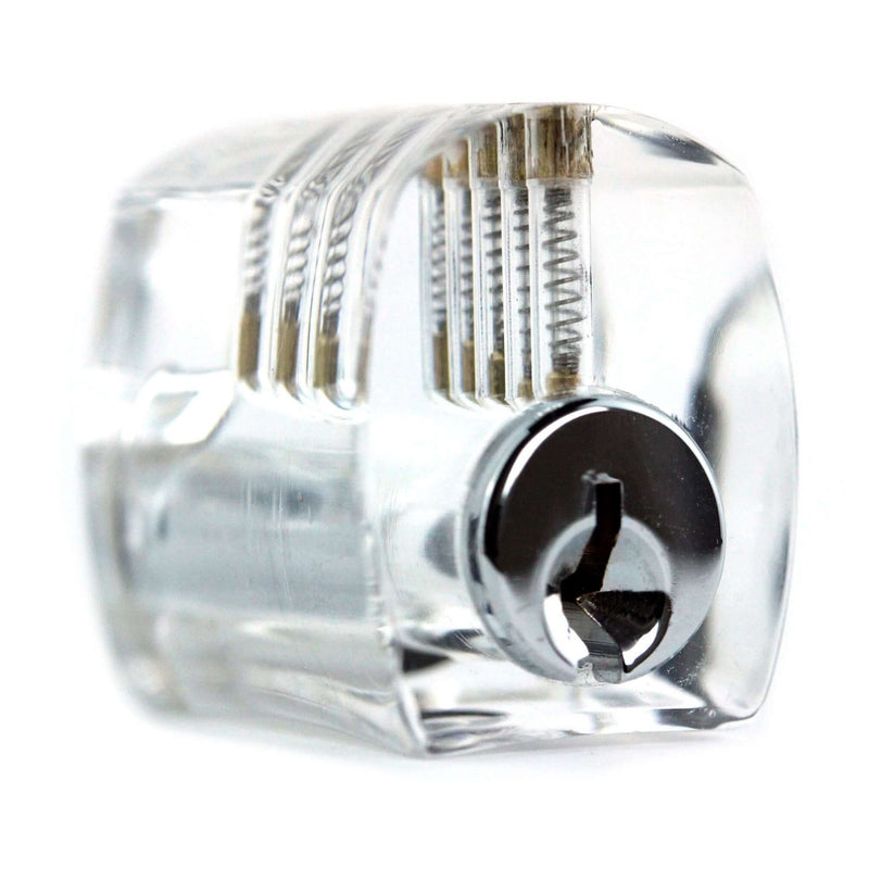Dangerfield Clear Practice Locks For Training (3) - acrylic lock, padlock, double-sided