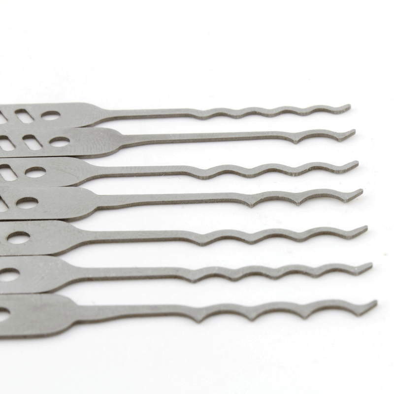 Lock Pick Rakes, the Nano, Covert EDC + Leather wallet by Dangerfield