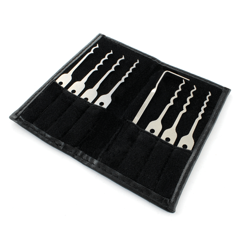Lock Pick Rakes, the Nano, Covert EDC + Leather wallet by Dangerfield
