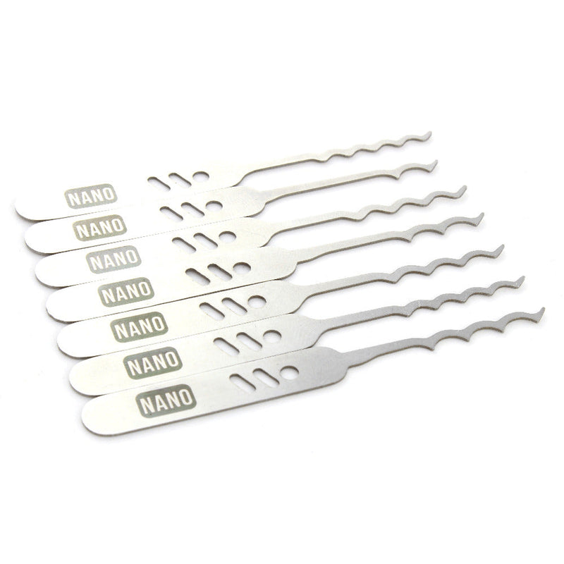 Lock Pick Rakes, the Nano, Covert EDC + Leather wallet by Dangerfield