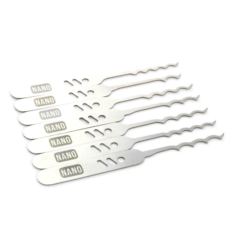 Lock Pick Rakes, the Nano, Covert EDC + Leather wallet by Dangerfield