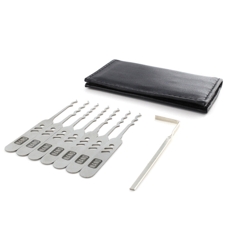 Lock Pick Rakes, the Nano, Covert EDC + Leather wallet by Dangerfield