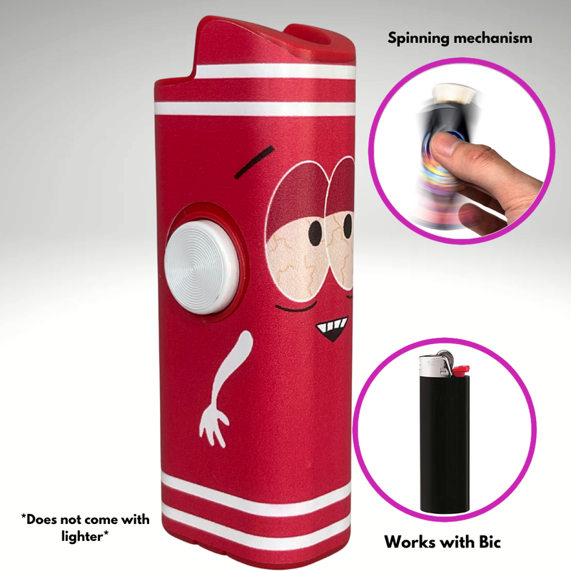 FLKR LYTR®  Fidget Spinner Lighter Case "Towlie" for Bic® Spinner Lighter Case | FLKR LYTR